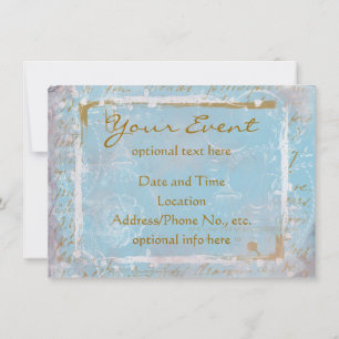  uitnodiging voor Franse toile & Script No.2