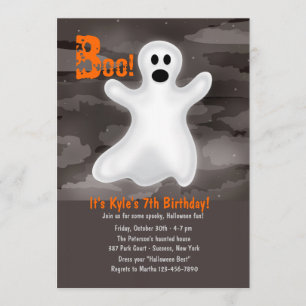 Uitnodiging voor Friendly Ghost Halloween Party