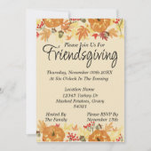 Uitnodiging voor Friendsgiving (Voorkant)