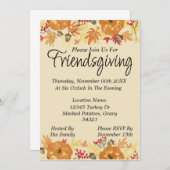 Uitnodiging voor Friendsgiving (Voorkant / Achterkant)