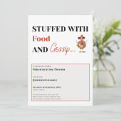 Uitnodiging voor Friendsgiving (Staand voorkant)