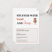 Uitnodiging voor Friendsgiving (Voorkant / Achterkant in situ)