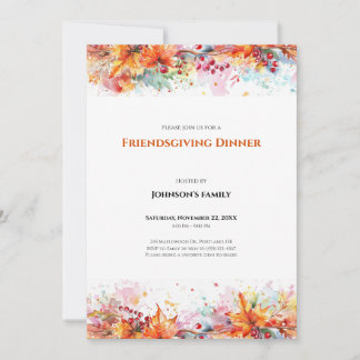 Uitnodiging voor Friendsgiving-diner