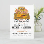 Uitnodiging voor Friendsgiving-diner (Staand voorkant)