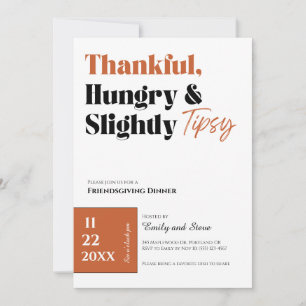 Uitnodiging voor Friendsgiving-diner
