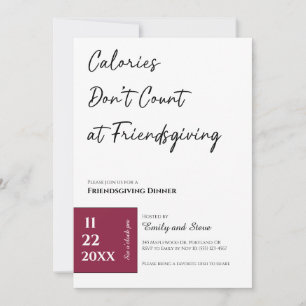 Uitnodiging voor Friendsgiving-diner