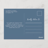 Uitnodiging voor Friendsgiving-diner herfstbloemen (Achterkant)