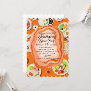 Uitnodiging voor Friendsgiving-diner, Thanksgiving