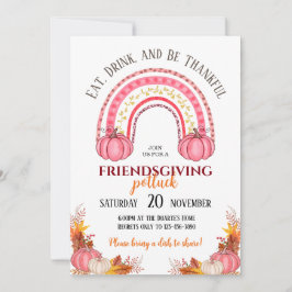 Uitnodiging voor Friendsgiving-potluck