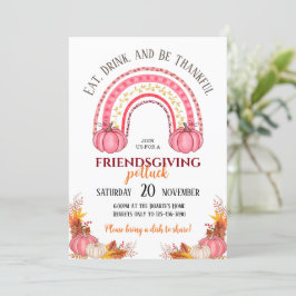Uitnodiging voor Friendsgiving Potluck