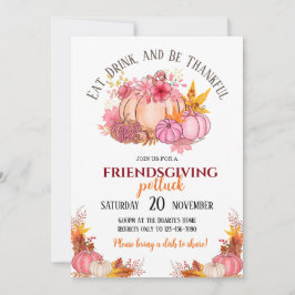 Uitnodiging voor Friendsgiving-potluck
