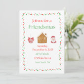 Uitnodiging voor Friendsmas (Staand voorkant)