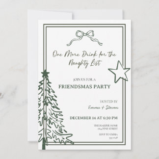 Uitnodiging voor Friendsmas-feestje