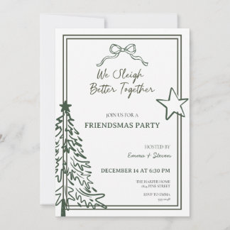 Uitnodiging voor Friendsmas-feestje
