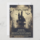 Uitnodiging voor Fright Night Halloween Party (Voorkant)