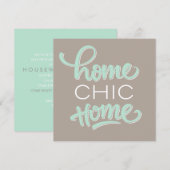 Uitnodiging voor Fun & Chic Housewarming Party (Voorkant / Achterkant)