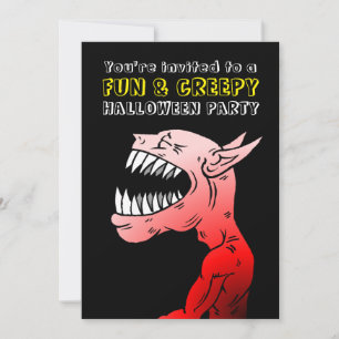 Uitnodiging voor Fun & Creepy Halloween Party