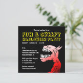Uitnodiging voor Fun & Creepy Halloween Party (Staand voorkant)