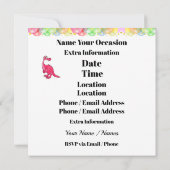 Uitnodiging voor Fun Party (Achterkant)