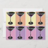 Uitnodiging voor Funky Martini Cocktailparty (Achterkant)