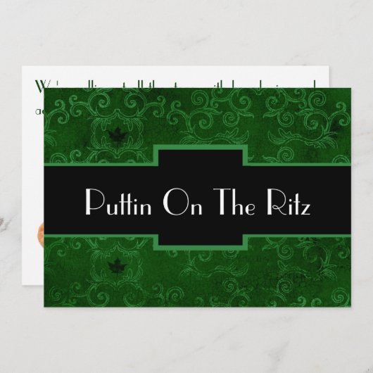 Uitnodiging voor Funny Party (Voorkant / Achterkant)