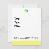 Uitnodiging voor Funtime Party (Achterkant)