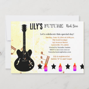 Uitnodiging voor Future Rock Star Baby Shower