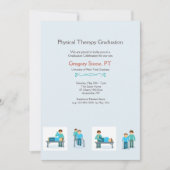 Uitnodiging voor fysiotherapie-Afstuderen (man) (Voorkant)