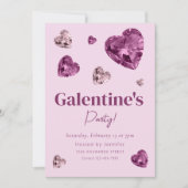 Uitnodiging voor Galentine's Day-feestje (Voorkant)