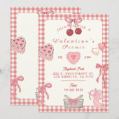 Uitnodiging voor Galentines Day Picnic (Voorkant / Achterkant)