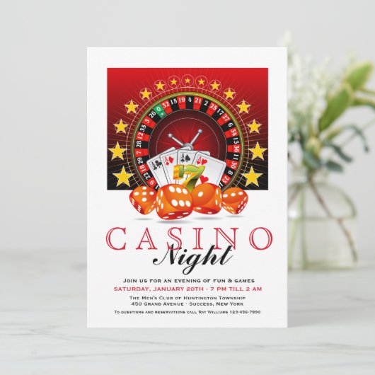 Uitnodiging voor gamingnacht (Staand voorkant)