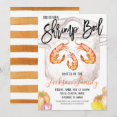 Uitnodiging voor garnalen kookfestijn (Voorkant / Achterkant)