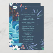 Uitnodiging voor gebilderde flesjesbridale douche (Voorkant / Achterkant)