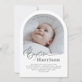 Uitnodiging voor gebogen fotodoop (Voorkant)