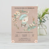 Uitnodiging voor geboorte van Baby uit (Staand voorkant)