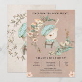 Uitnodiging voor geboorte van Baby uit (Voorkant / Achterkant)