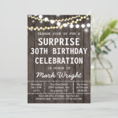 Uitnodiging voor geboorte van de Rustige Adult Sur (Staand voorkant)