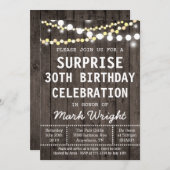 Uitnodiging voor geboorte van de Rustige Adult Sur (Voorkant / Achterkant)