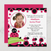 Uitnodiging voor geboorte van een foto van Bright (Voorkant / Achterkant)