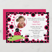 Uitnodiging voor geboorte van een foto van Bright (Voorkant / Achterkant)