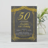 Uitnodiging voor geboorte van volwassenen van zwar (Staand voorkant)