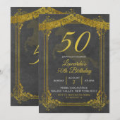 Uitnodiging voor geboorte van volwassenen van zwar (Voorkant / Achterkant)