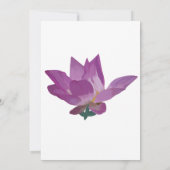 Uitnodiging voor gebrande bloemen Bridal Shower (Achterkant)