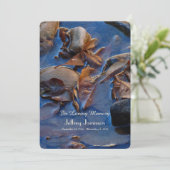 Uitnodiging voor gedenkwaardige diensten, bladeren (Staand voorkant)