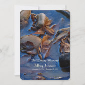 Uitnodiging voor gedenkwaardige diensten, bladeren (Voorkant)