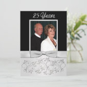 UITNODIGING VOOR GEDRUKTE BOOG 25-jarig jubileum m (Staand voorkant)