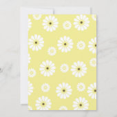 Uitnodiging voor geel en wit huwelijk (Achterkant)