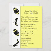 Uitnodiging voor geel en zwart Football (Voorkant)