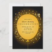 uitnodiging voor gele ballon (Voorkant)