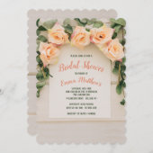 Uitnodiging voor gele rozen (Voorkant / Achterkant)